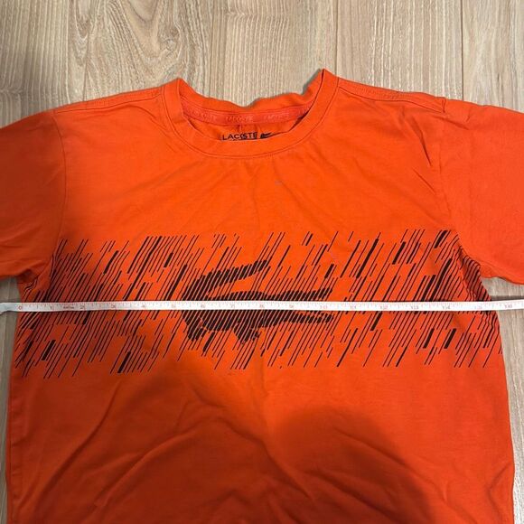 Lacoste sports boy orange t-shirt size 12 - Picture 3 of 8